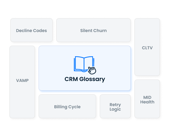 CRM glossary mockup