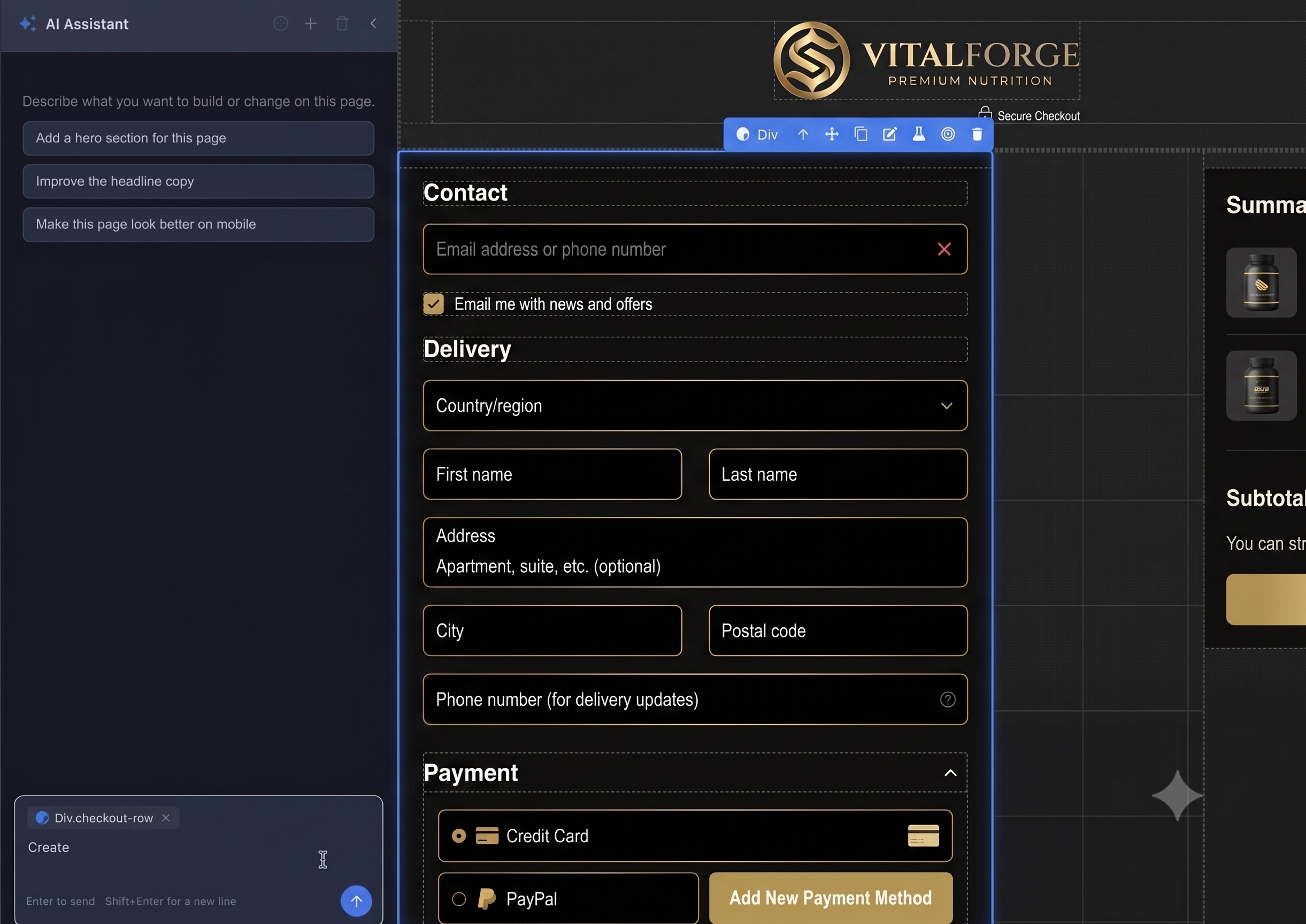 AI Assisted Mockup