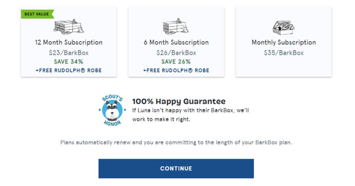 BarkBox recurring revenue example