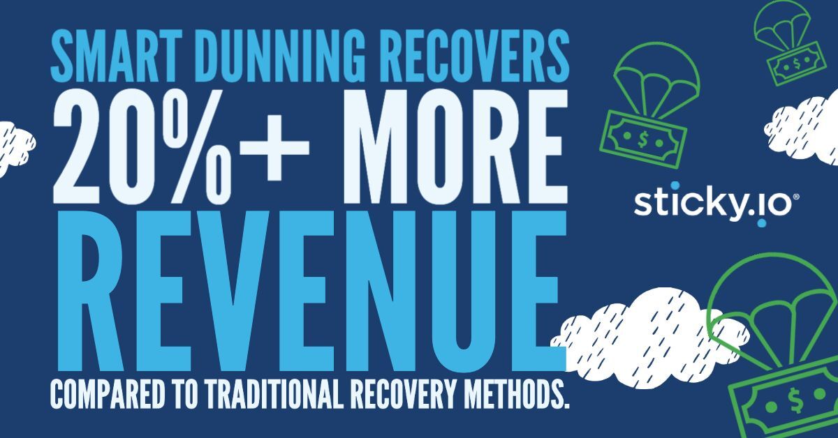 Smart Dunning recovered 20% more revenue compared to traditional recovery methods.