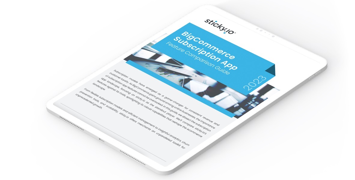 There’s a lot more to love about sticky.io. Check out our feature comparison guide to see how we measure up to other BigCommerce subscription apps.