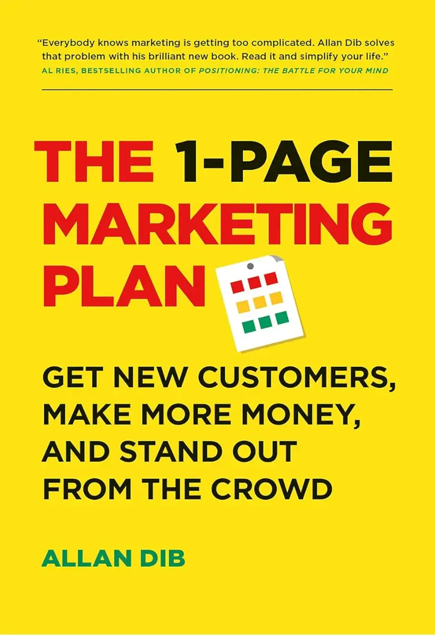 The 1-Page Marketing Plan book cover